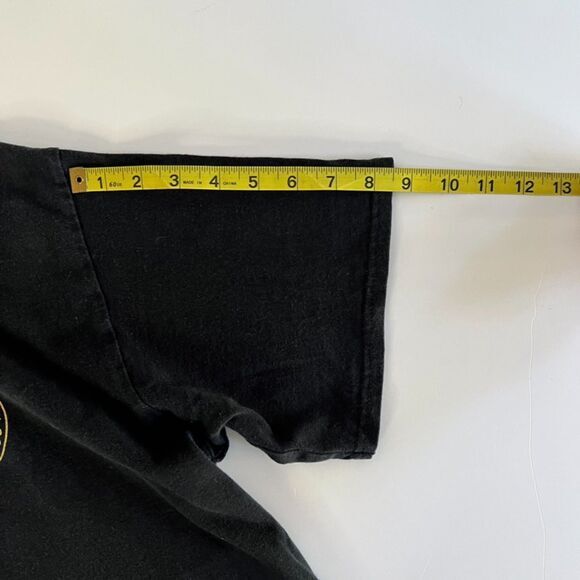 Save the Bacon T Shirt Black Yellow XL Vegan Vegetarian - Picture 4 of 6